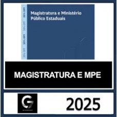 MAGISTRATURA E MINISTÉRIO PÚBLICOS ESTADUAIS MPE G7 2025